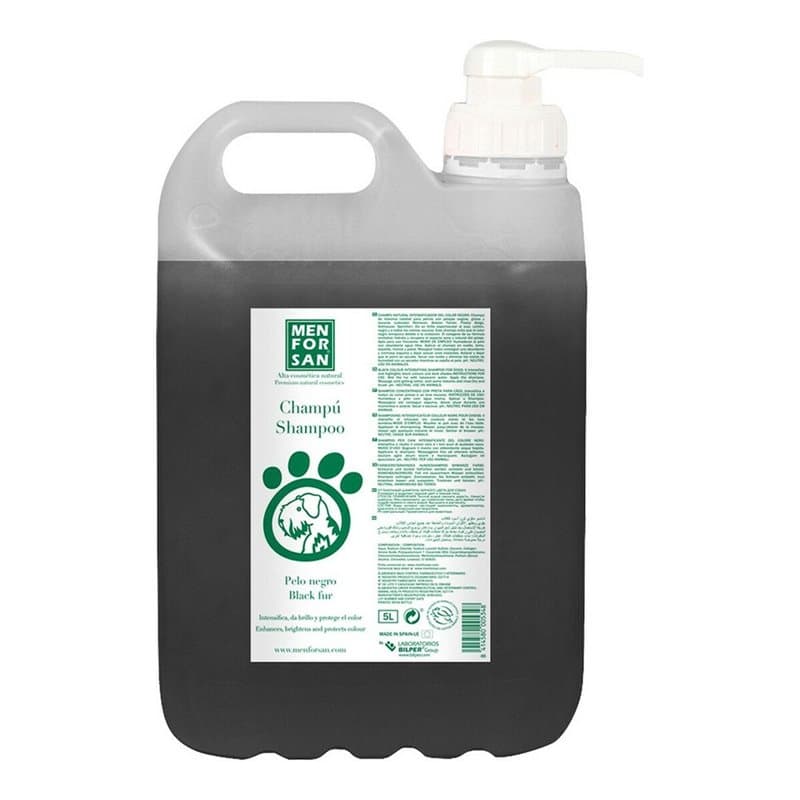 Shampoing pour animaux de compagnie Menforsan 5 L Chien Cheveux Foncé - Image 1