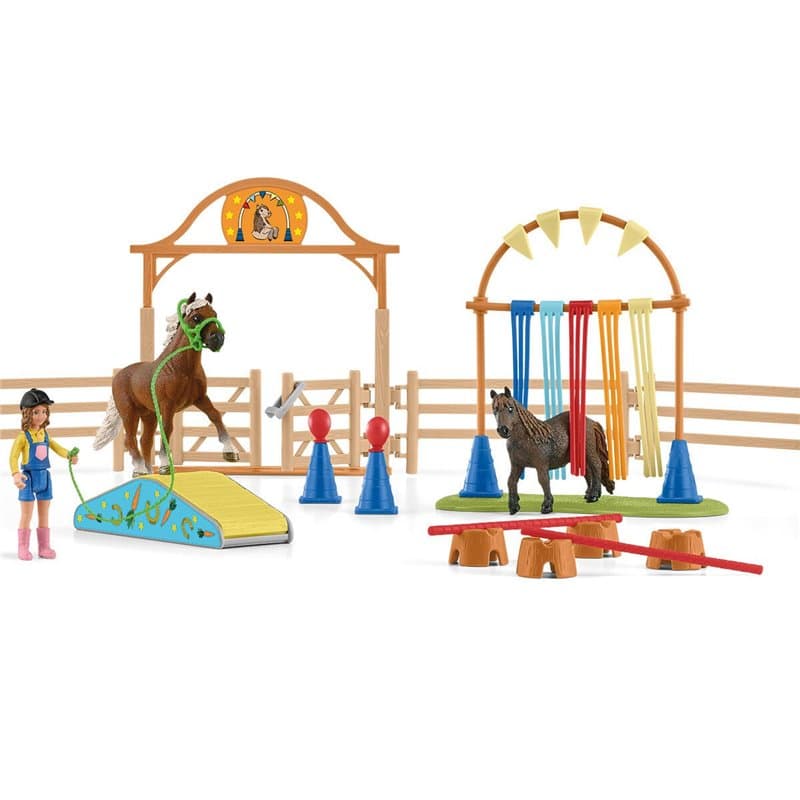 Schleich Entraînement d'agility pour poney - Image 1