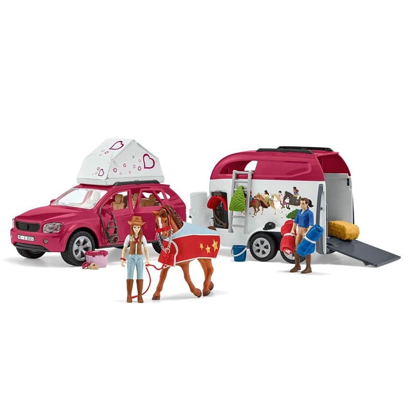 Schleich HORSE CLUB Grand voyage équestre en voiture et remorque - Image 1