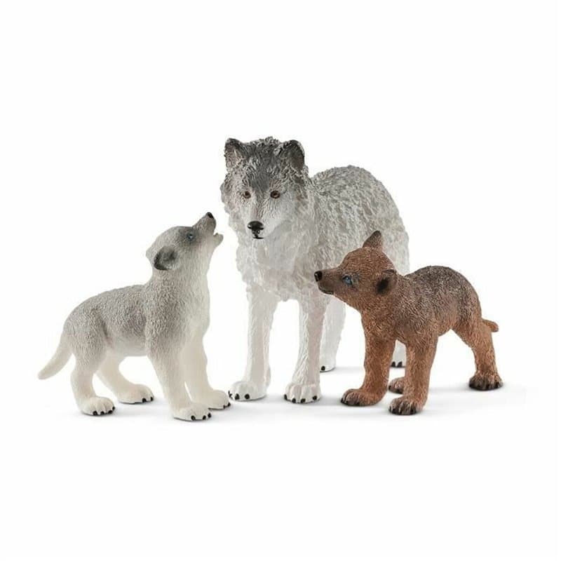 Schleich WILD LIFE Maman loup avec louveteaux - Image 1
