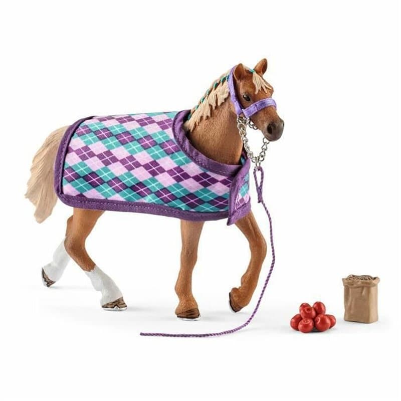 Schleich HORSE CLUB Pur-sang anglais avec couverture - Image 1