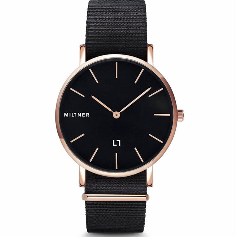 Montre Femme Millner HALLFIELD S BLACK FABBRIC - Image 1