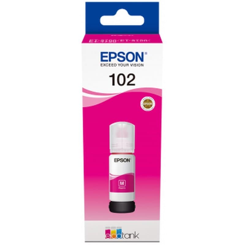 Epson 102 EcoTank Magenta ink bottle - Image 1