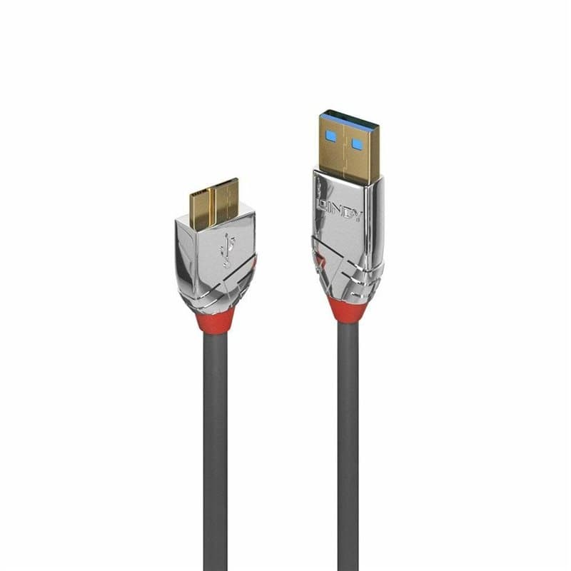 Lindy 36657 câble USB 1 m USB 3.2 Gen 1 (3.1 Gen 1) USB A Micro-USB B Gris - Image 1