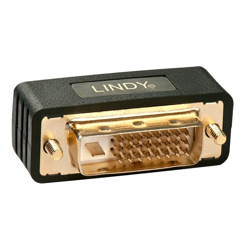Lindy 41098 changeur de genre de câble DVI-I DVI-D Noir - Image 1