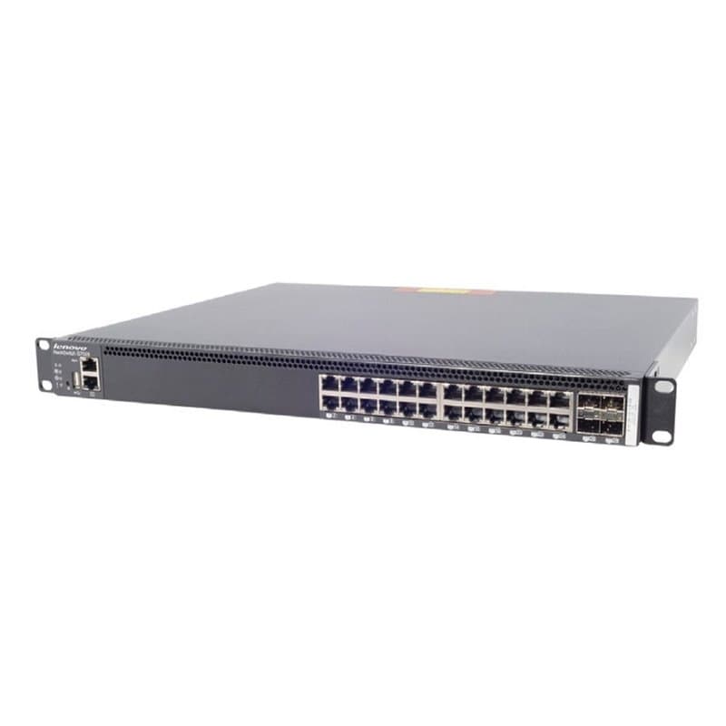 Lenovo RackSwitch G7028 Géré L2 Gigabit Ethernet (10/100/1000) 1U Noir - Image 1