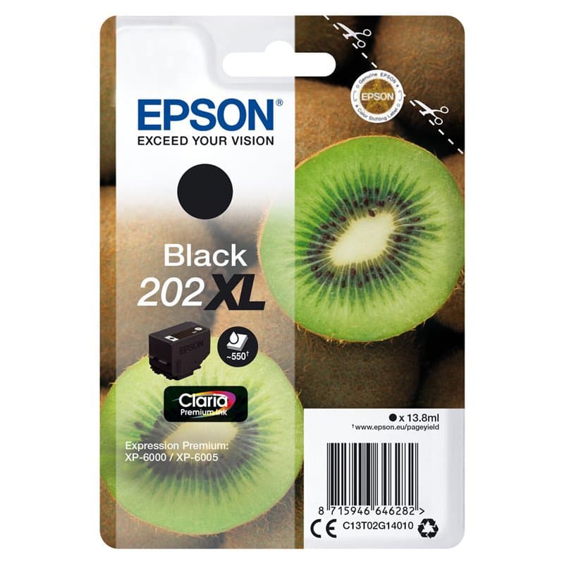 Epson Kiwi Singlepack Black 202XL Claria Premium Ink - Image 1