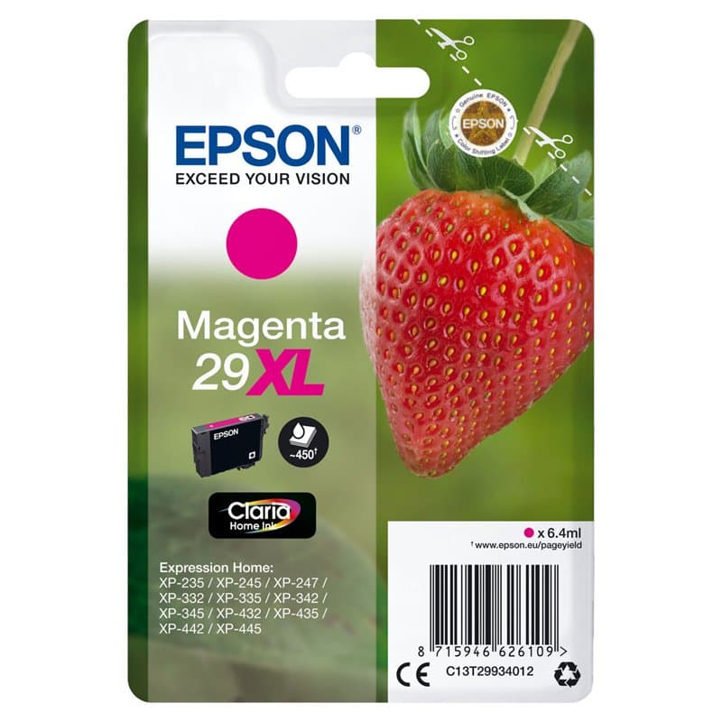 Epson Strawberry Cartouche "Fraise" 29XL - Encre Claria Home M" - Image 1