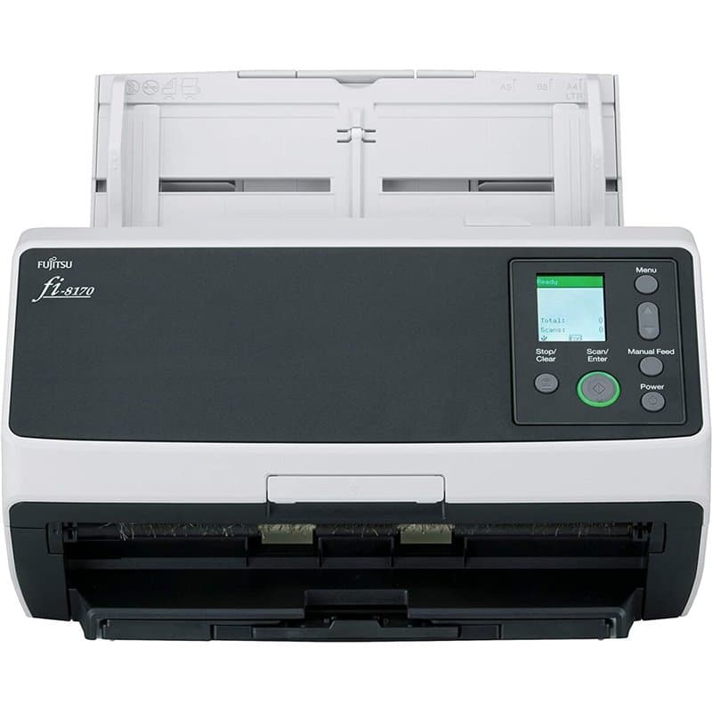 Ricoh fi-8170 Numériseur chargeur automatique de documents (adf) + chargeur manuel 600 x 600 DPI A4 Noir, Gris - Image 1