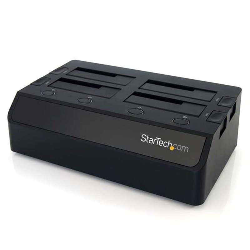 Startech.com Station d'accueil USB 3.0 pour 4 disques durs SATA III 2,5"/3,5" 6Gb/s - Dock HDD / SSD avec UASP et ventilateur - Image 1