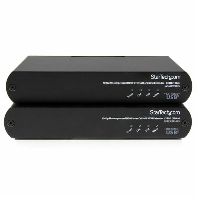 Startech.com Extendeur de Console KVM USB HDMI sur Cat 5e / Cat 6 - Vidéo Non Compressée 1080p - 100 m - Image 1