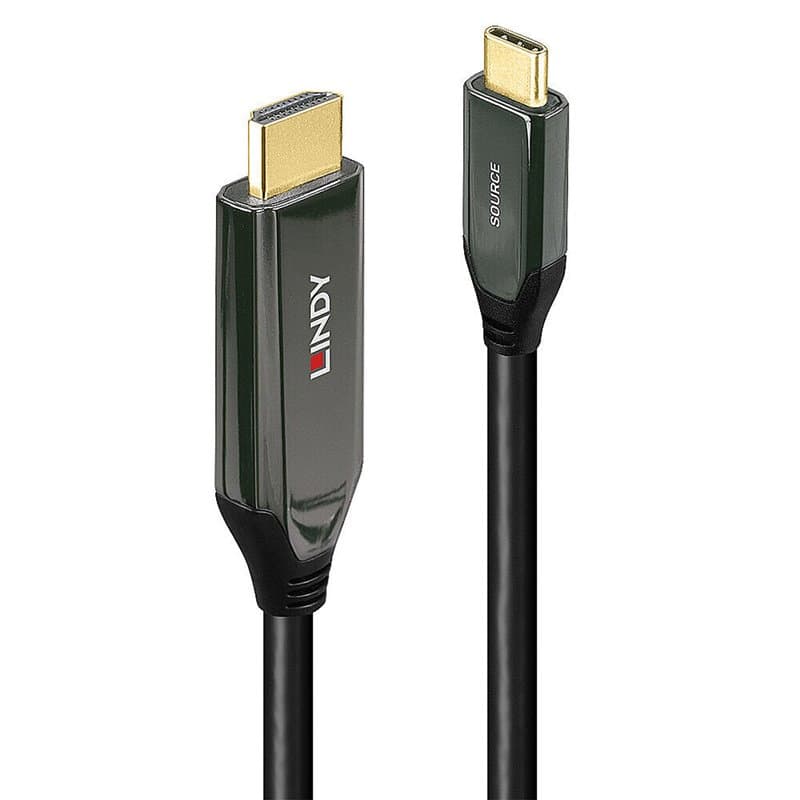 Lindy 43369 câble vidéo et adaptateur 3 m USB Type-C HDMI Type A (Standard) Noir - Image 1
