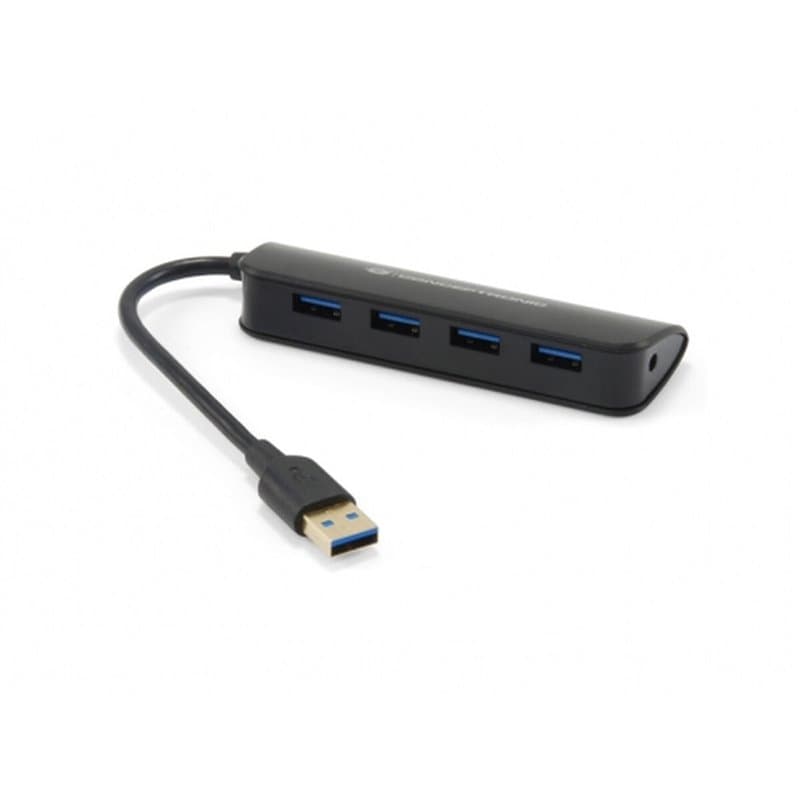 Conceptronic C4PUSB3 USB 3.2 Gen 1 (3.1 Gen 1) Type-A 4800 Mbit/s Noir - Image 1