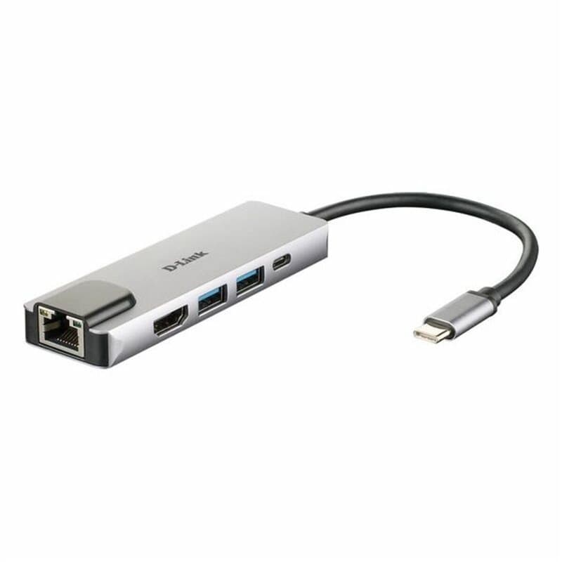 D-Link DUB-M520 station d'accueil Avec fil Thunderbolt 3 Aluminium, Noir - Image 1