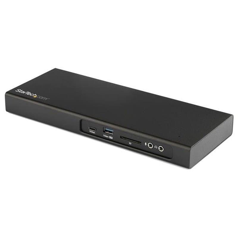 Startech.com Dock Thunderbolt 3 à double affichage 4K 60 Hz avec slot pour lecteur de carte M.2 PCIe - Image 1