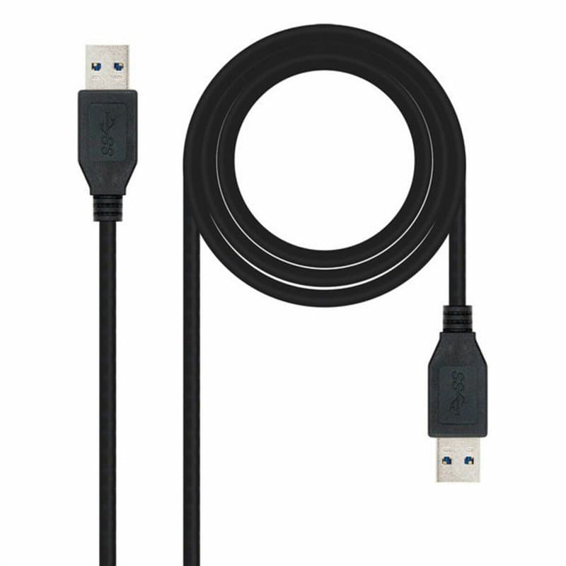 NanoCâble 10.01.1002-BK câble USB 2 m USB 3.2 Gen 1 (3.1 Gen 1) USB A Noir - Image 1