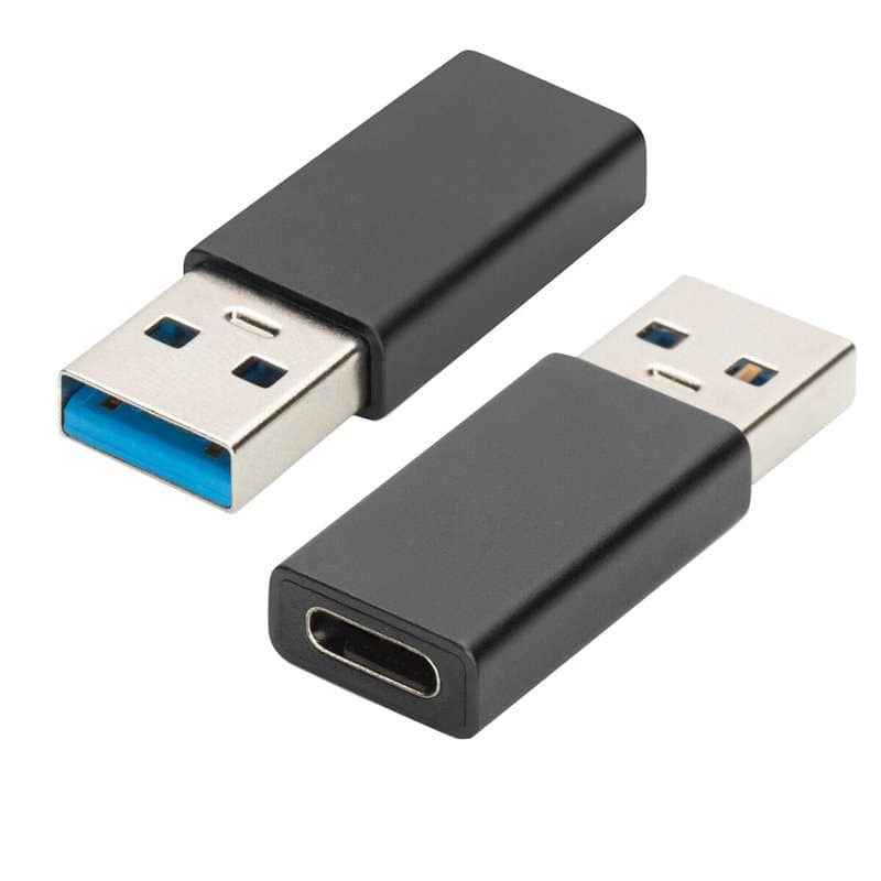 Ewent EW9650 changeur de genre de câble USB Type-A USB Type-C Noir - Image 1