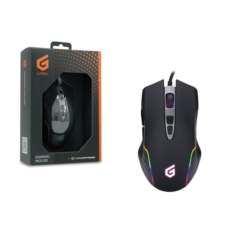 Conceptronic DJEBBEL souris USB Type-A Optique 7200 DPI - Image 1