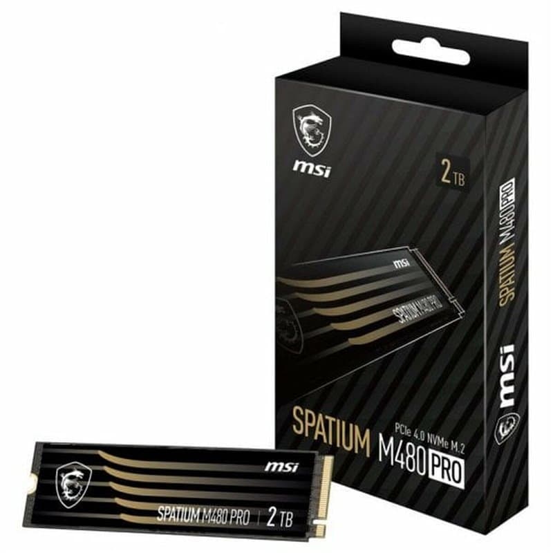 MSI SPATIUM M480 PRO PCIE 4.0 NVME M.2 2TB disque SSD 2 To PCI Express 4.0 3D NAND - Image 1