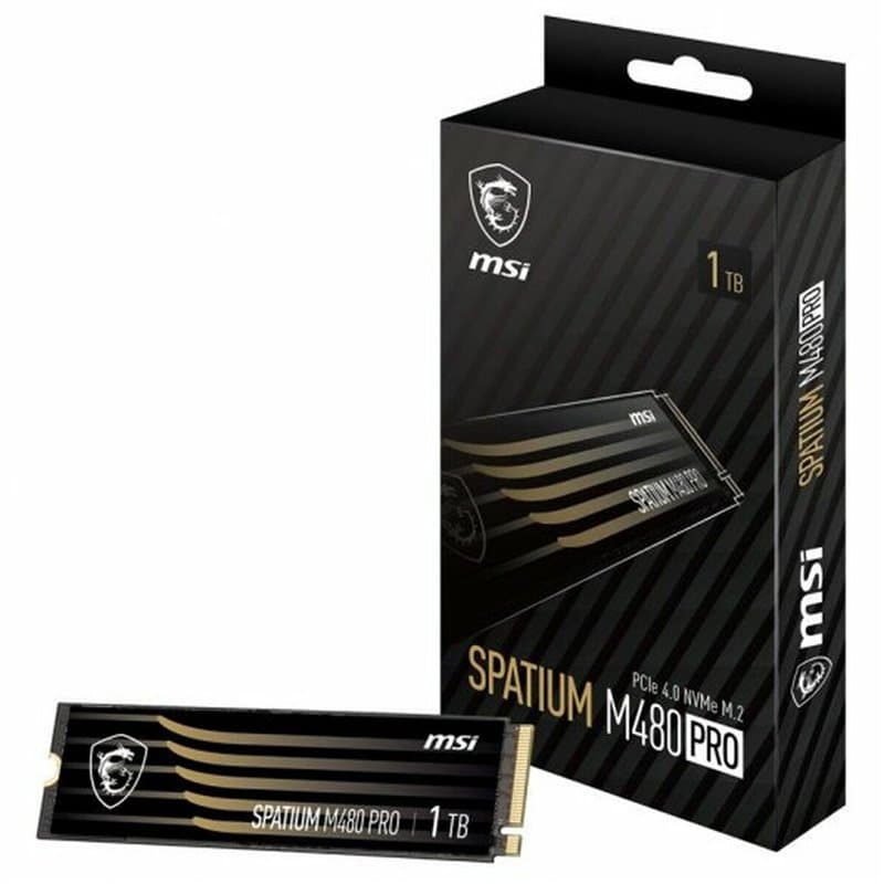 MSI SPATIUM M480 PRO PCIe 4.0 NVMe M.2 1TB 1 To PCI Express 4.0 3D NAND - Image 1