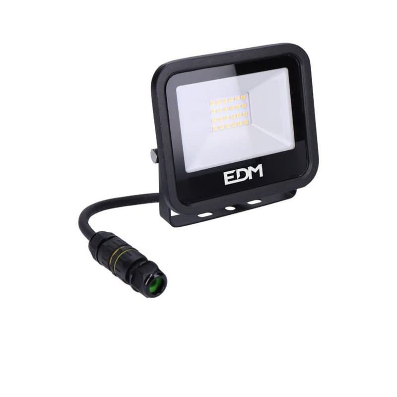 Projecteur LED EDM 70401 Black Series Noir F 20 W 12,4 x 10,6 x 2,8 cm (6400 K) - Image 1