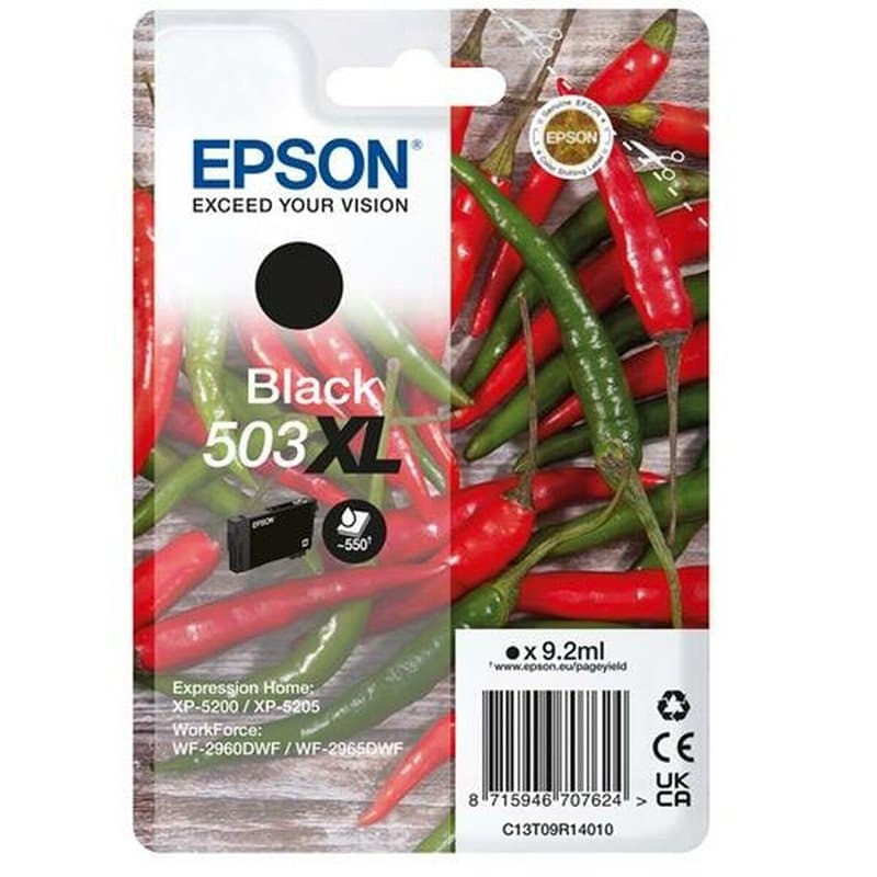 Epson 503XL cartouche d'encre 1 pièce(s) Compatible Rendement élevé (XL) Noir - Image 1
