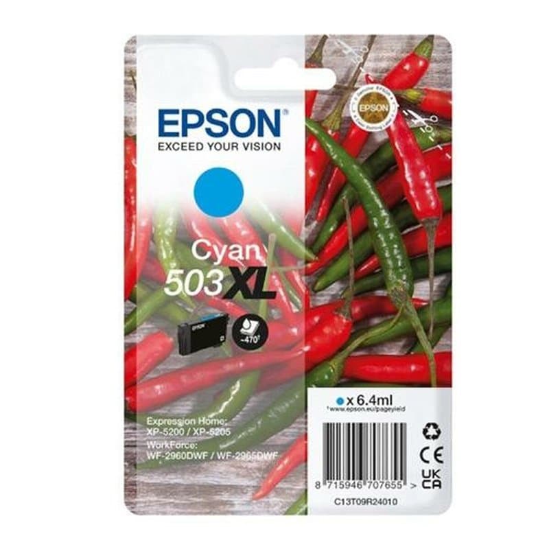Epson 503XL cartouche d'encre 1 pièce(s) Original Rendement élevé (XL) Cyan - Image 1