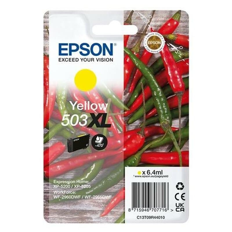 Epson 503XL cartouche d'encre 1 pièce(s) Original Rendement élevé (XL) Jaune - Image 1