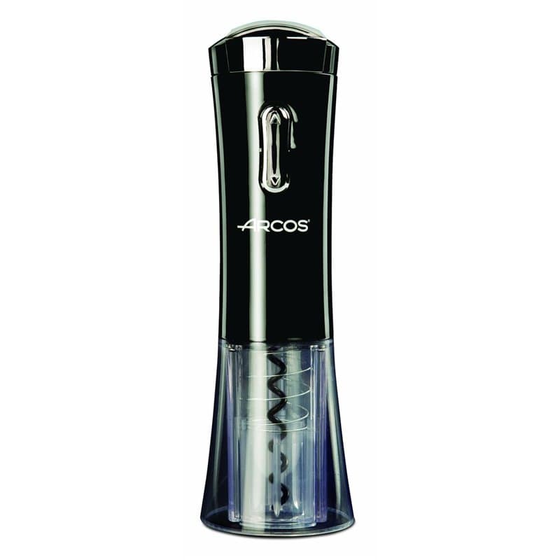Tire-Bouchon Électrique Arcos Noir Acier inoxydable ABS 2,7 x 19,5 x 9 cm - Image 1