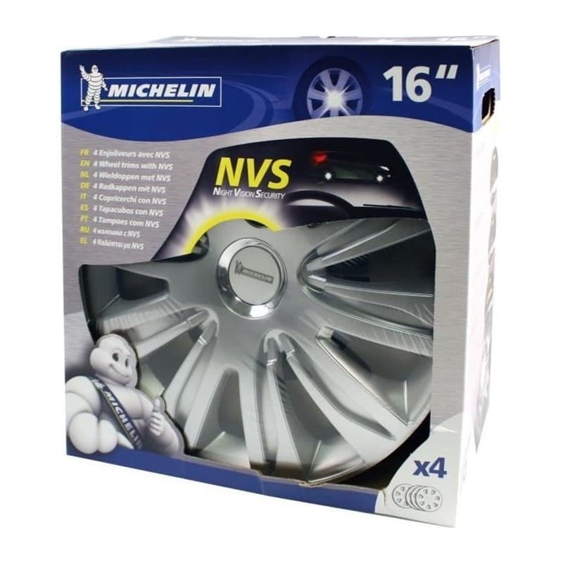 MICHELIN 4 enjoliveurs 16 Chromé NVS42 - Image 1