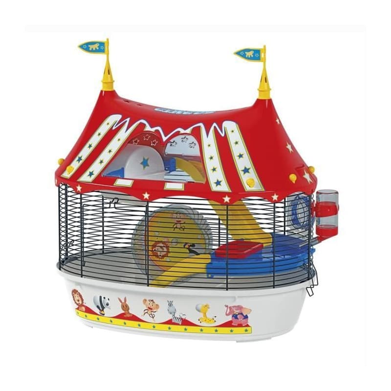 Ferplast Cage Pour hamster Circus Fun 49,5x34x42,5 cm - Rouge - Image 1
