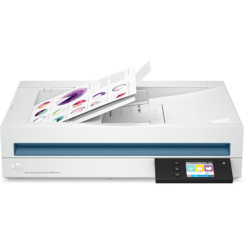 HP Scanjet Enterprise Flow N6600 fnw1 Numériseur à plat et adf 1200 x 1200 DPI A4 Blanc - Image 1