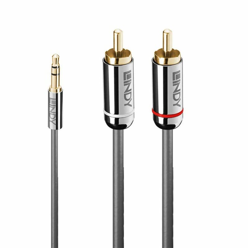 Lindy 35333 câble audio 1 m 3,5mm 2 x RCA Anthracite - Image 1