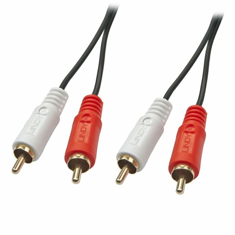 Lindy 35660 câble audio 1 m 2 x RCA Rouge, Blanc - Image 1
