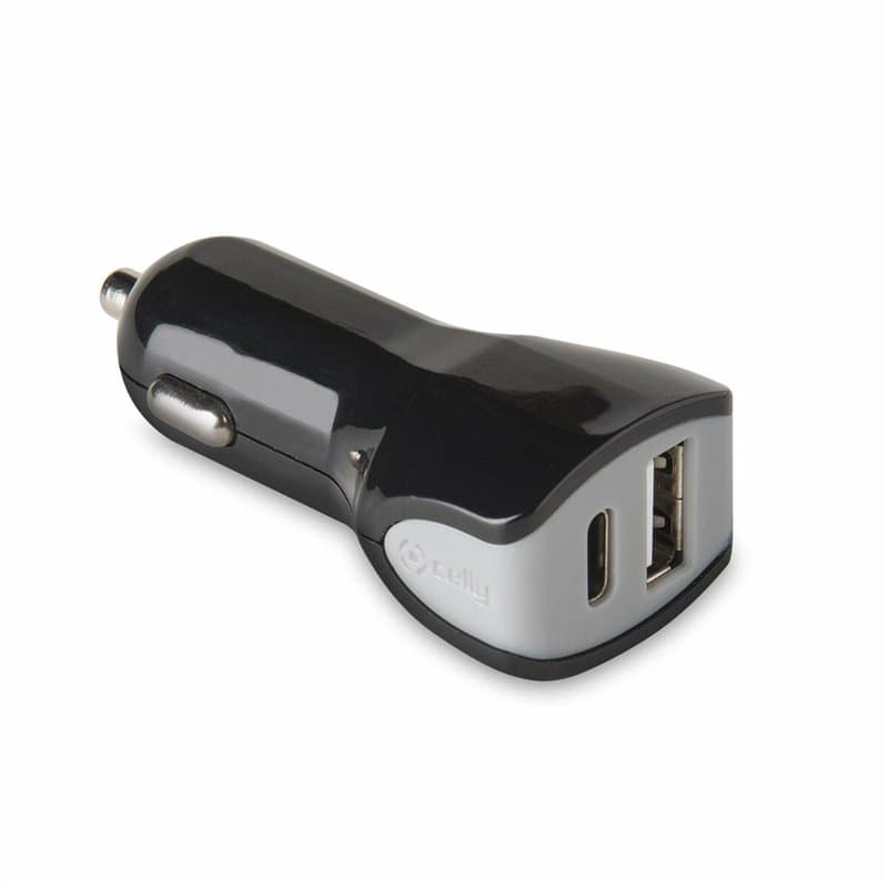 Chargeur de voiture Celly Noir 17 W - Image 1