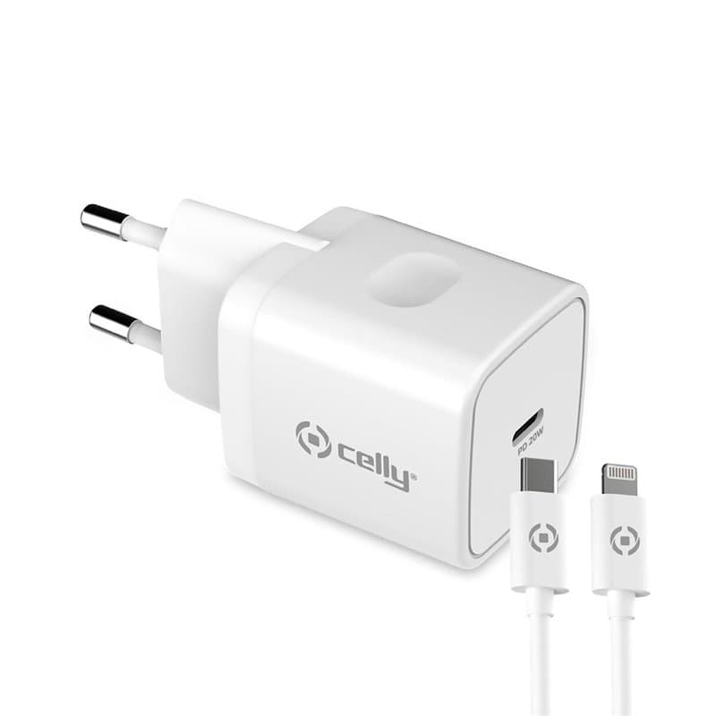 Chargeur portable Celly TC1C20WLIGHTWH Blanc - Image 1