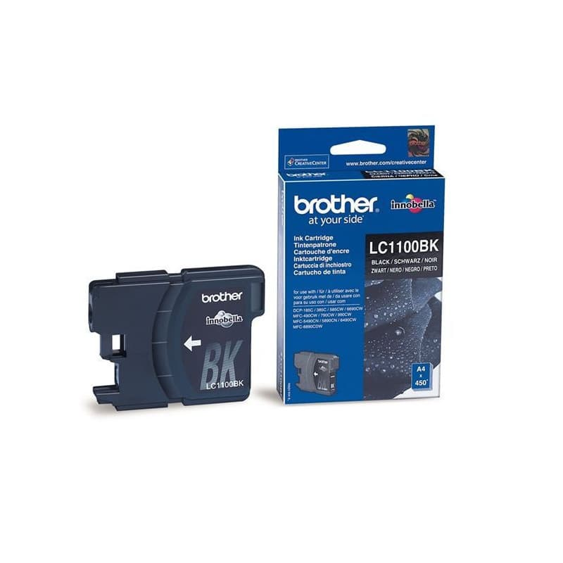 Brother LC-1100BK Black Ink Cartridge cartouche d'encre 1 pièce(s) Original Noir - Image 1