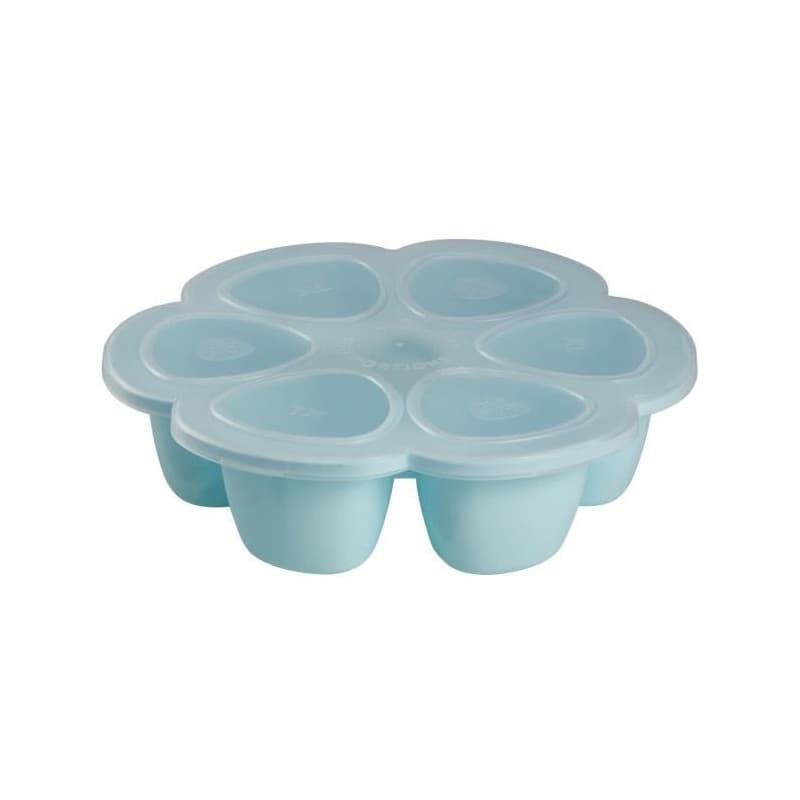 Beaba Multiportions Silicone 6x150 ml blue - Image 1