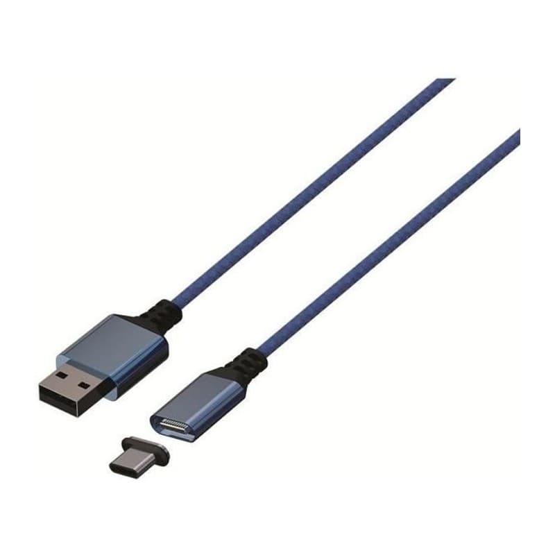 Câble magnétique - 3m - KONIX - PS5 - Bleu - Image 1