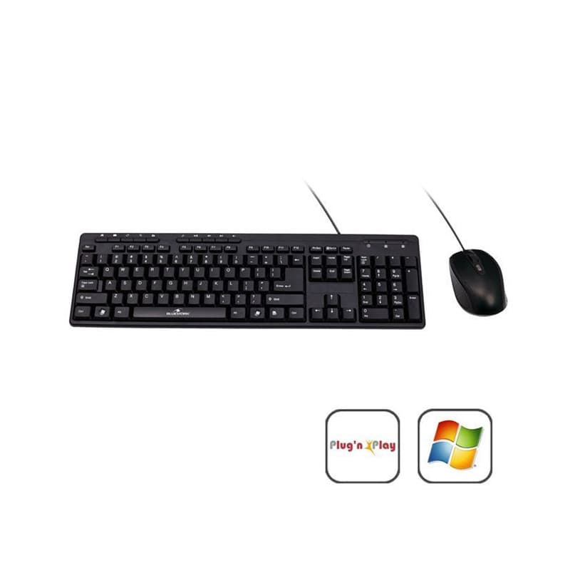 Clavier et souris Bluestork BSPACKFIRSTII Noir Français Azerty - Image 1