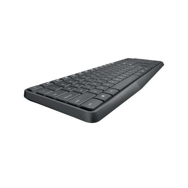 Logitech MK235 clavier Souris incluse USB Qwerty Espagnole Gris - Image 1