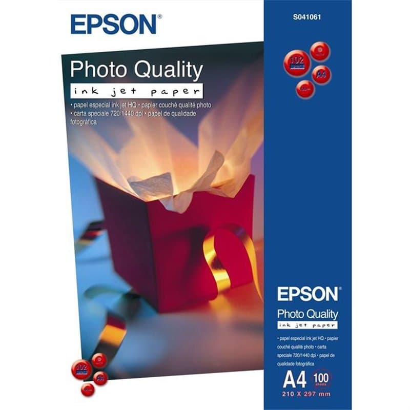 Epson Photo Quality Inkjet Paper - A4 - 100 Feuilles - Image 1