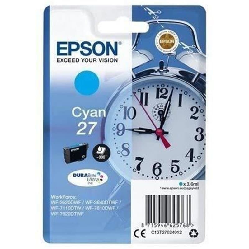 EPSON Cartouche d'encre T2702 Cyan - Réveil (C13T27024012) - Image 1