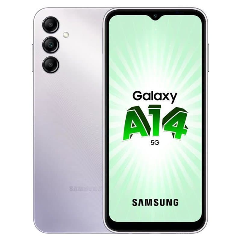Samsung Galaxy A14 5G SM-A146PZSDEUB smartphone 16,8 cm (6.6") Double SIM USB Type-C 4 Go 64 Go 5000 mAh Argent" - Image 1
