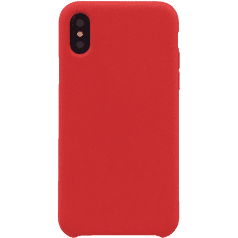 Coque Silicone SoftTouch Rouge pour iPhone X/XS Bigben - Image 1