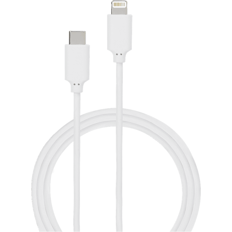 Câble USB C/Lightning 2m Blanc - 3A Bigben - Image 1