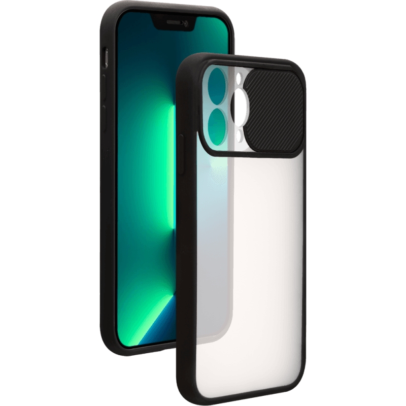 Coque iPhone 13 Pro Slide Contour Noir Bigben - Image 1