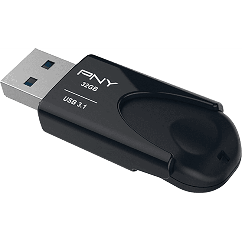 Clé USB 3.1 32GB Attaché 4 Noire PNY - Image 1