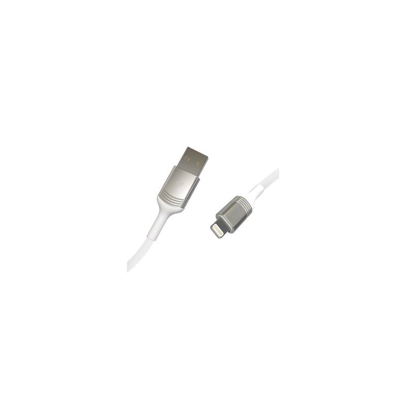 Câble Lightning Mfi Avec Attache 2,5M Blanc - Image 1