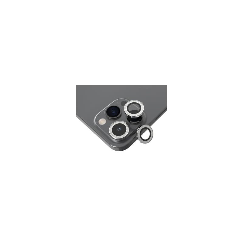 Camera Rings Silver Diamond iPhone 15 Pro/15 Pro Max - Image 1